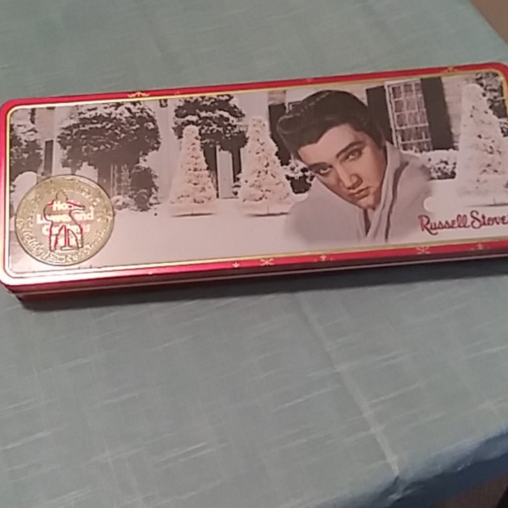 Elvis Presley collectible candy tin